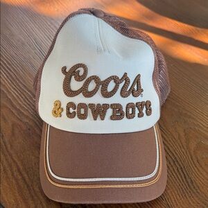 American Needle Brown and Cream Trucker Hat